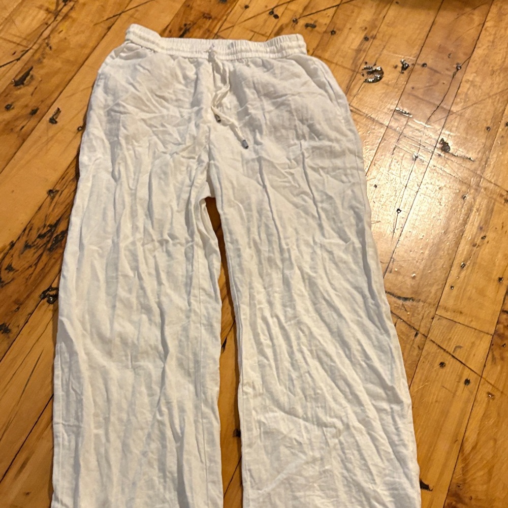 White Linen Pants